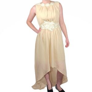 FF Champaign Hi Low Dress